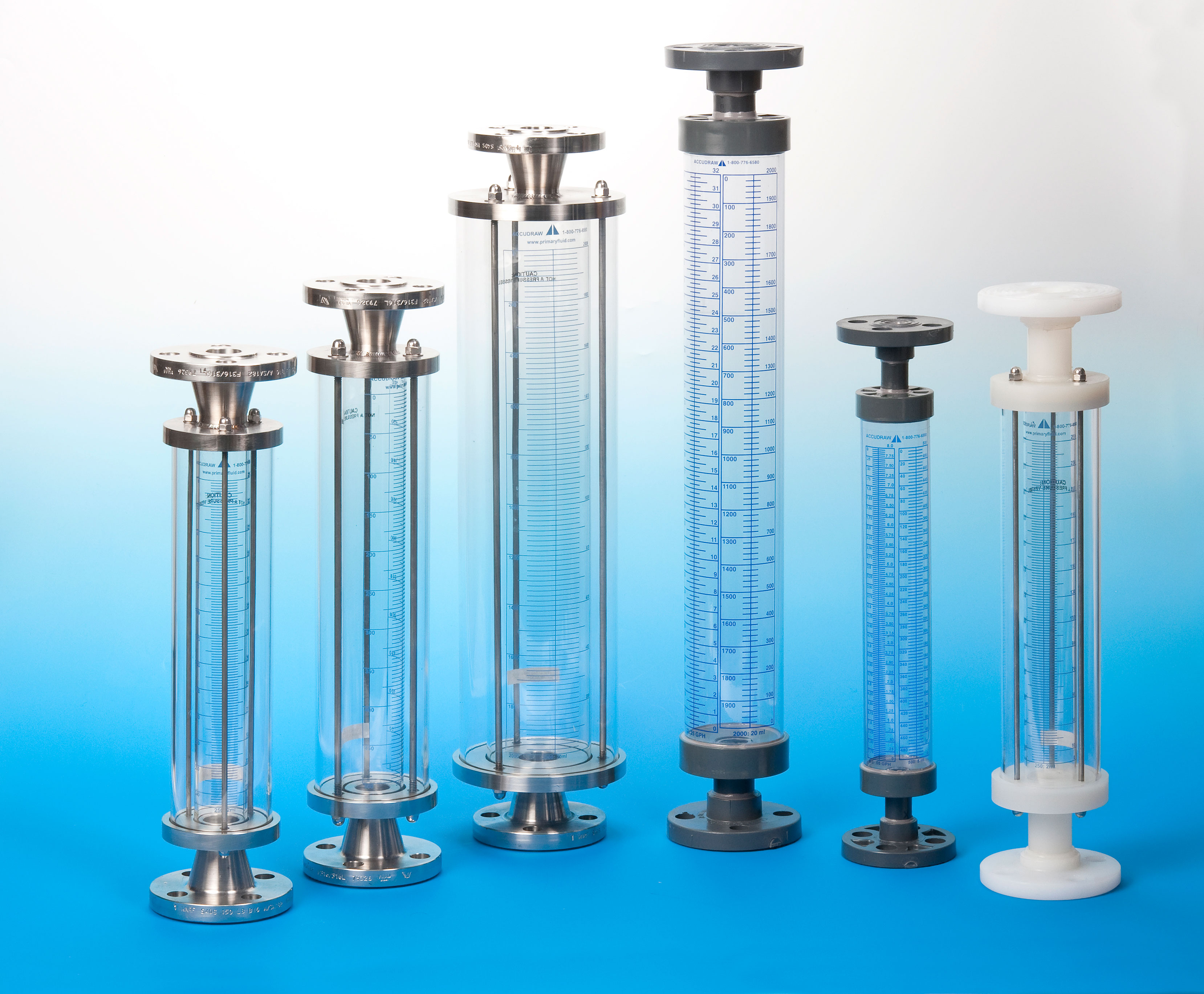 AccuDraw Calibration Cylinders in Glass and Plastic